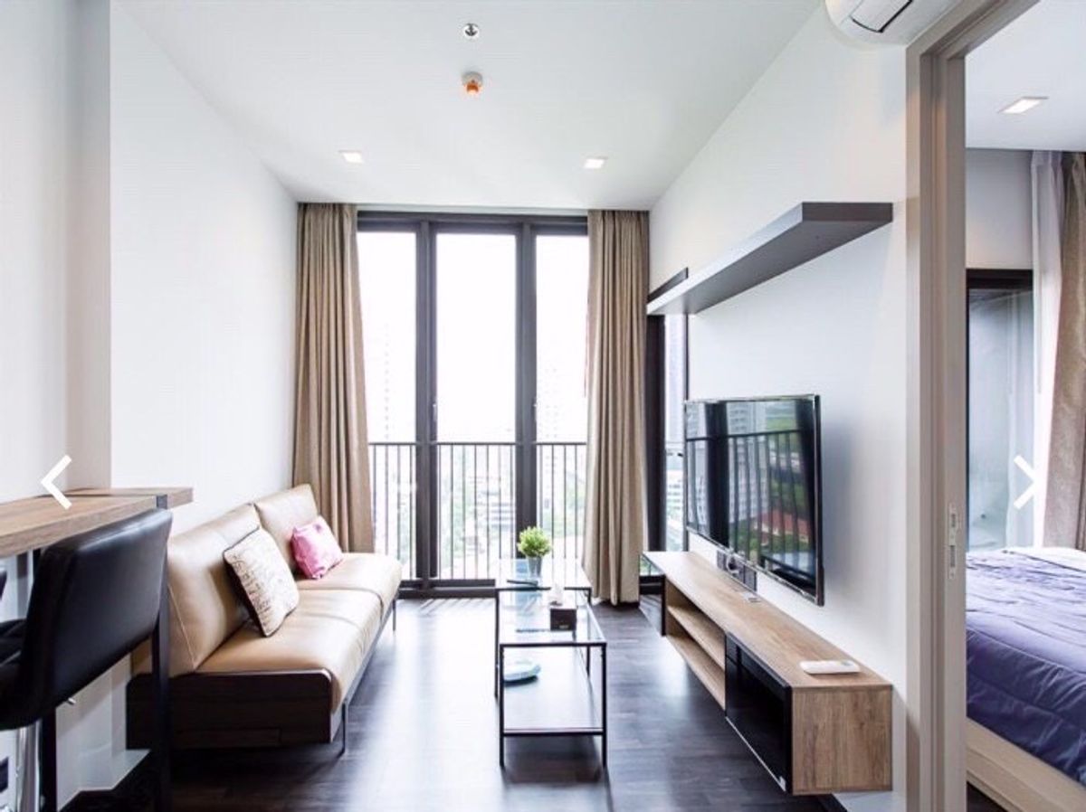 For RentCondoRama9, Petchburi, RCA : 🔴🔥 Urgent, reserve a corner room 🔥The LINE Asoke-Ratchada 2Bedroom 48SQ.M., high class, quiet, private room, the owner is in the room, never rented (ready to move in) 🛋️🎉🌈