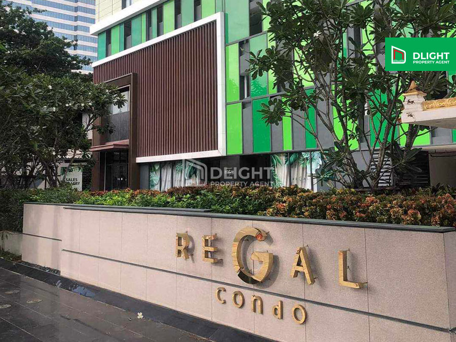 For SaleCondoSathorn, Narathiwat : Urgent sale! Owner selling Regal Condo in the city center, prime location, 32 sq m., 1 bedroom, 1 bathroom, 1 parking space, luxurious built-in decoration, ready to move in, fully furnished, great price 4.6 million baht, room with a view of the metropolis