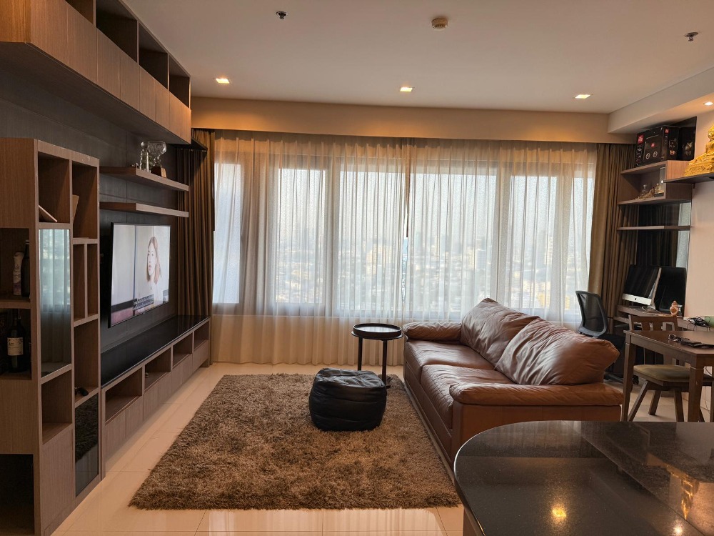 For RentCondoWitthayu, Chidlom, Langsuan, Ploenchit : Amanta Lumpini, high floor, beautiful view, very good price