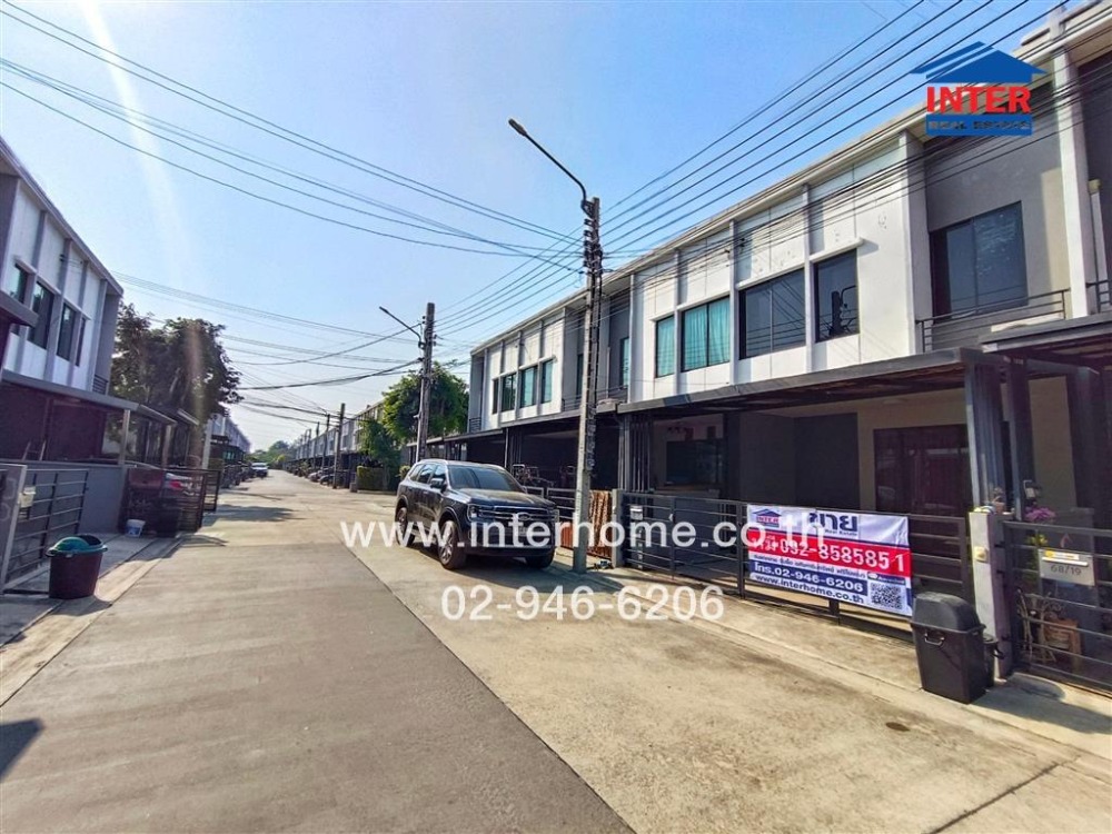 For SaleTownhomeChaengwatana, Muangthong : 2-storey townhouse, 17.5 sq m, Pleno Village, Chaiyaphruek-Chaengwattana, Chaiyaphruek Road, Chaengwattana Road, Pak Kret, Nonthaburi