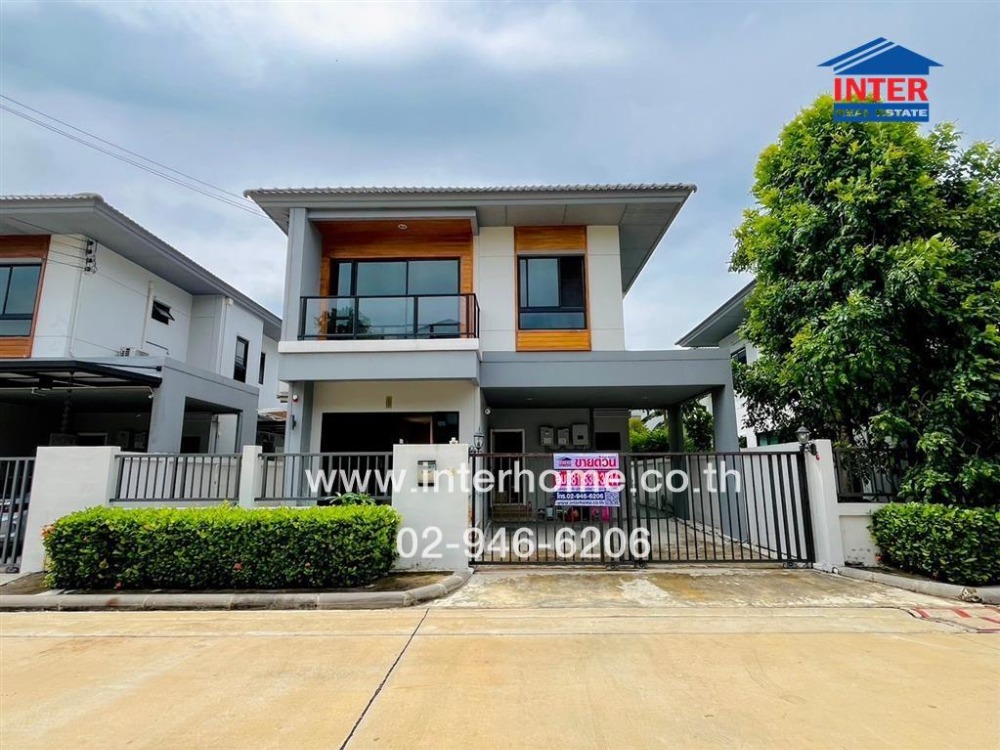 For SaleHouseNawamin, Ramindra : 2-storey detached house, 42.4 sq m., Sena Park Ville Village, Ram Intra-Ring Road, Ram Intra Road, Kanchanaphisek Road, Khan Na Yao District, Bangkok