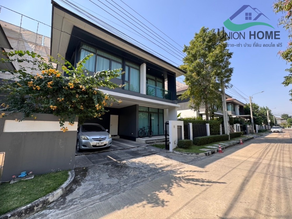 For RentHousePattanakan, Srinakarin : Single house for rent, Setthasiri Village, Krungthep Kreetha, fully furnished, ready to move in