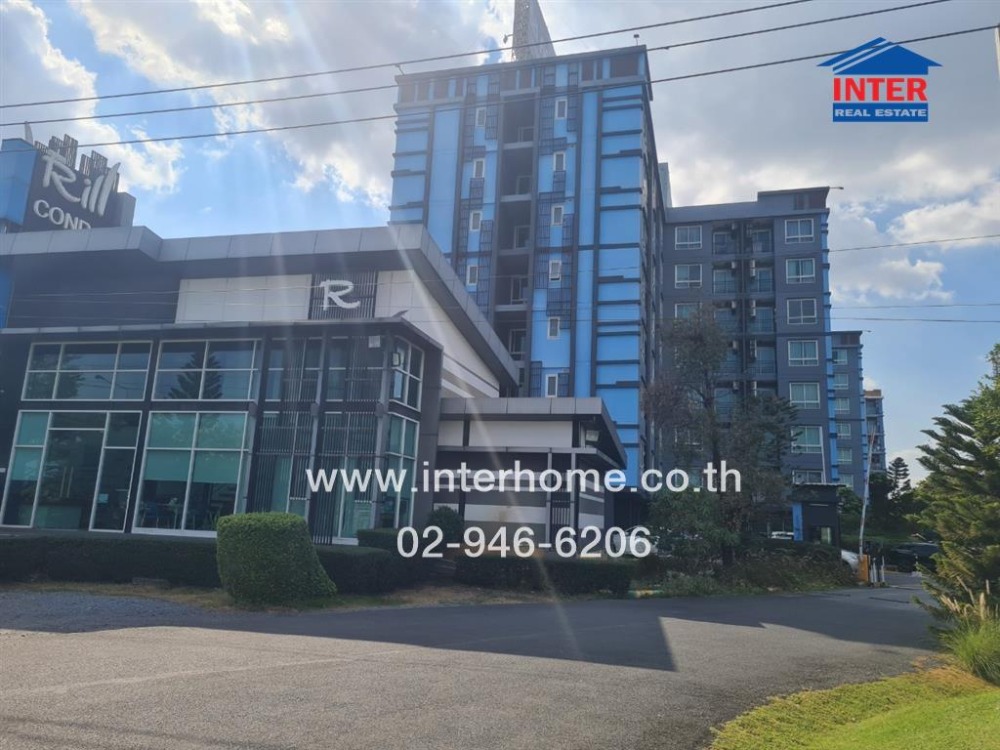 For SaleCondoPathum Thani,Rangsit, Thammasat : Condominium 51.46 sq.m. Rill Condo Building A (Rill Condo) near Lak Hok BTS, Kamphaeng Phet 6 Road, Phahon Yothin Road, Mueang Pathum Thani, Pathum Thani