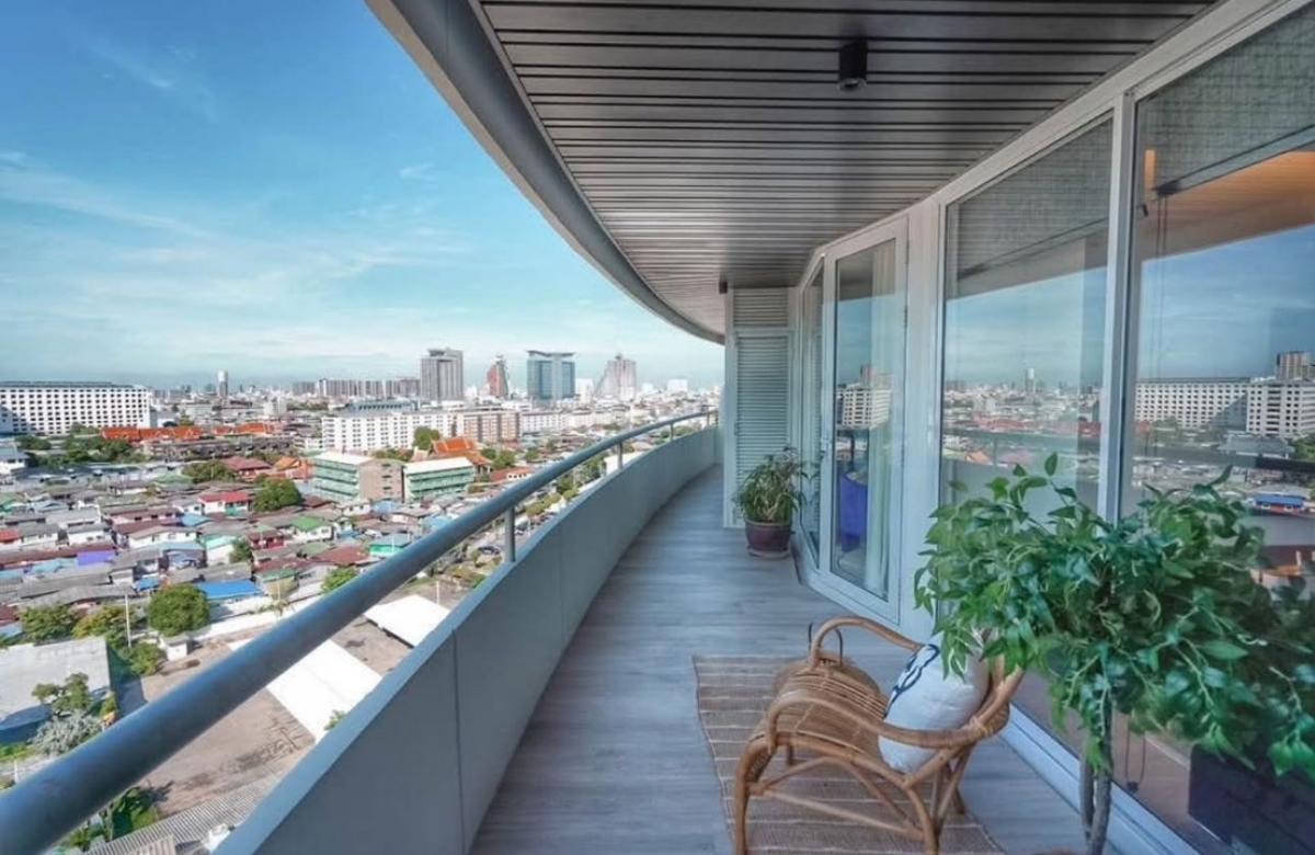 ให้เช่าคอนโดปิ่นเกล้า จรัญสนิทวงศ์ : 🅾️River View 2 bedroom Condo for rent in Bang Phlat, Bangkok 