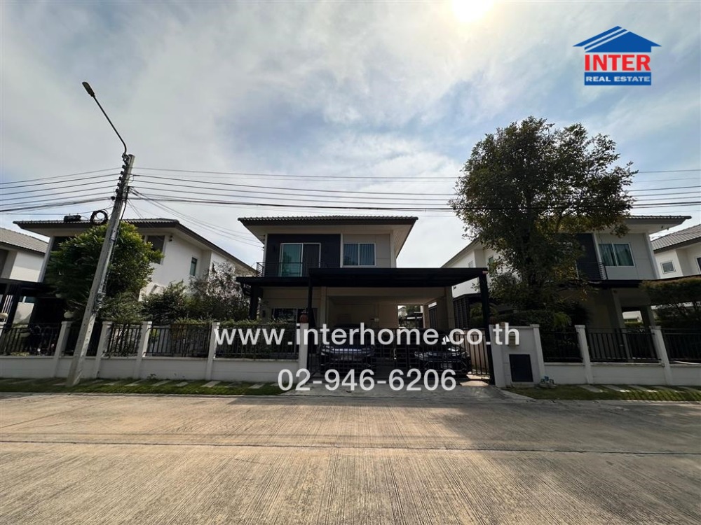 For SaleHouseChaengwatana, Muangthong : 2-storey detached house, 51 sq.w., Centro Village, Chaiyaphruek-Chaengwattana, Highway 345, Chaiyaphruek Road, Pak Kret, Nonthaburi