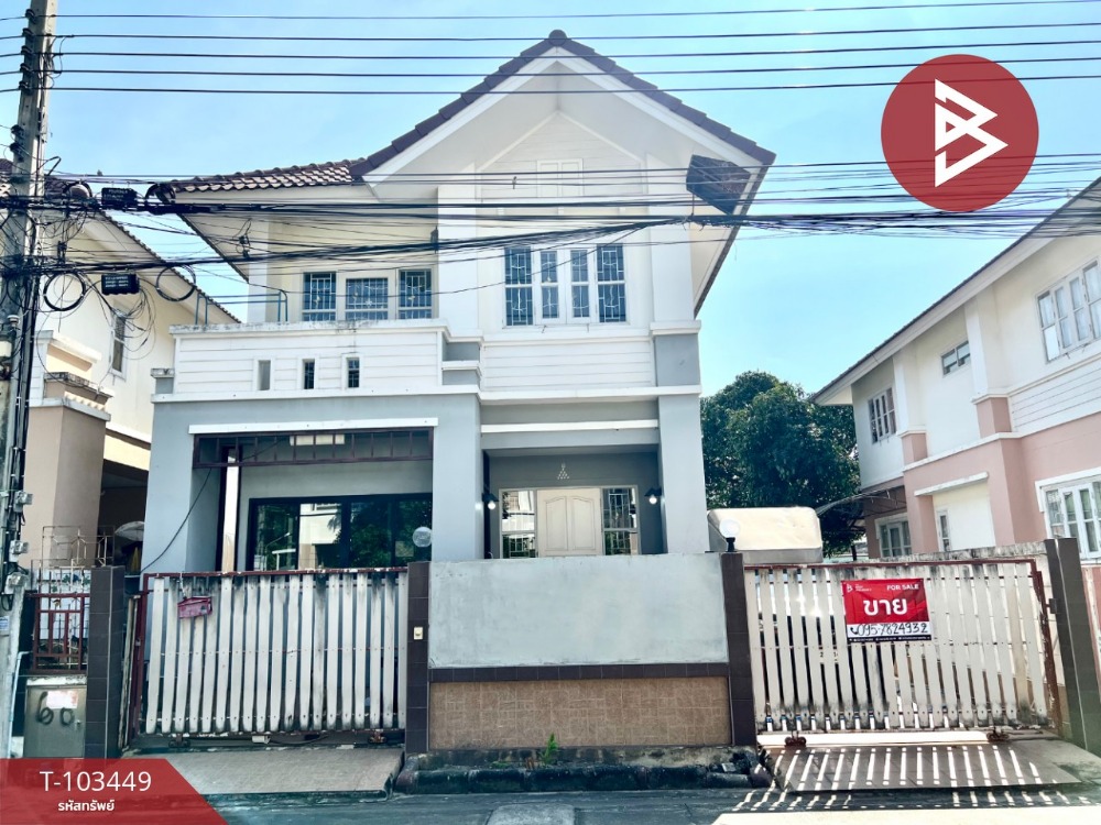 For SaleHouseSamut Prakan,Samrong : Single house for sale, Sena Green Ville Village, Bangna-Theparak, Bang Phli, Samut Prakan