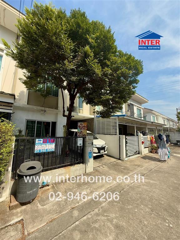 For SaleTownhouseNawamin, Ramindra : 2-storey townhouse, 17.5 sq.w., Pruksa Ville Village 55/2, Wongwaen-Ram Intra, near Fashion Island, Soi Suea Khlong Nueng, Soi 13, Ram Intra Road, Khlong Sam Wa District, Bangkok