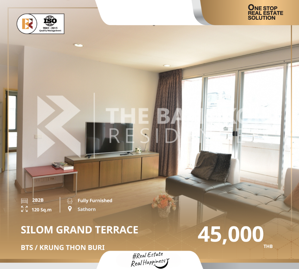 ให้เช่าคอนโดสีลม ศาลาแดง บางรัก : Silom Grand Terrace ใกล้ BTS ศาลาแดง