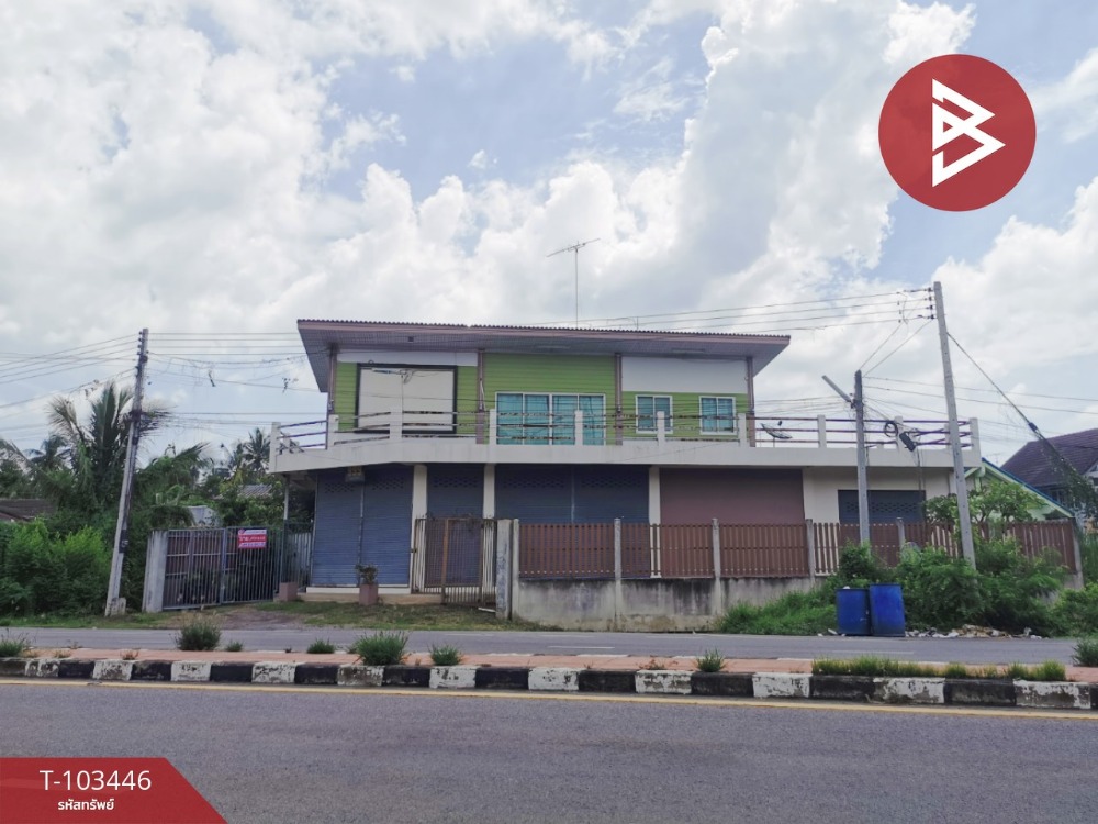 For SaleShophouseSamut Songkhram : Commercial building for sale, corner unit, 3 units, area 98 sq m, Bang Kaew, Samut Songkhram