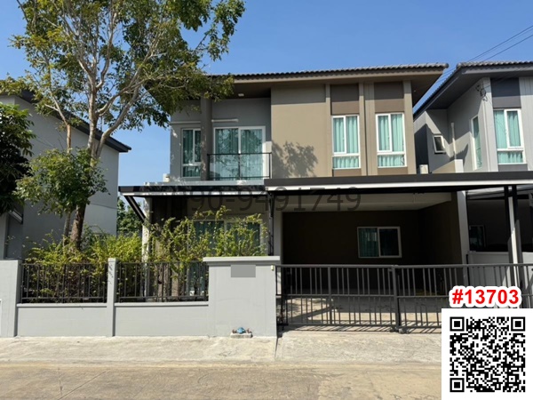 For RentHouseSamut Prakan,Samrong : For rent: 2-storey house, Grand Pleno Bangna-On Nut, fully furnished, ready to move in