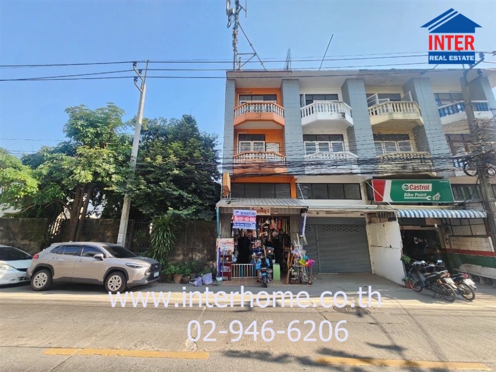 For SaleShophousePinklao, Charansanitwong : 3-storey commercial building, 16 sq m., commercial building, Soi Suan Phak 15, Suan Phak Road, Ratchaphruek Road, near Theepangkorn Witthaya Phat School (Wat Noi Nai), Taling Chan District, Bangkok