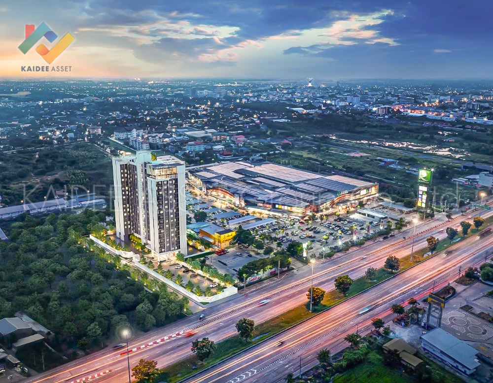 For SaleCondoSuphan Buri : Cheapest sale, Top View Essence Ville Suphanburi Condo, next to Robinson