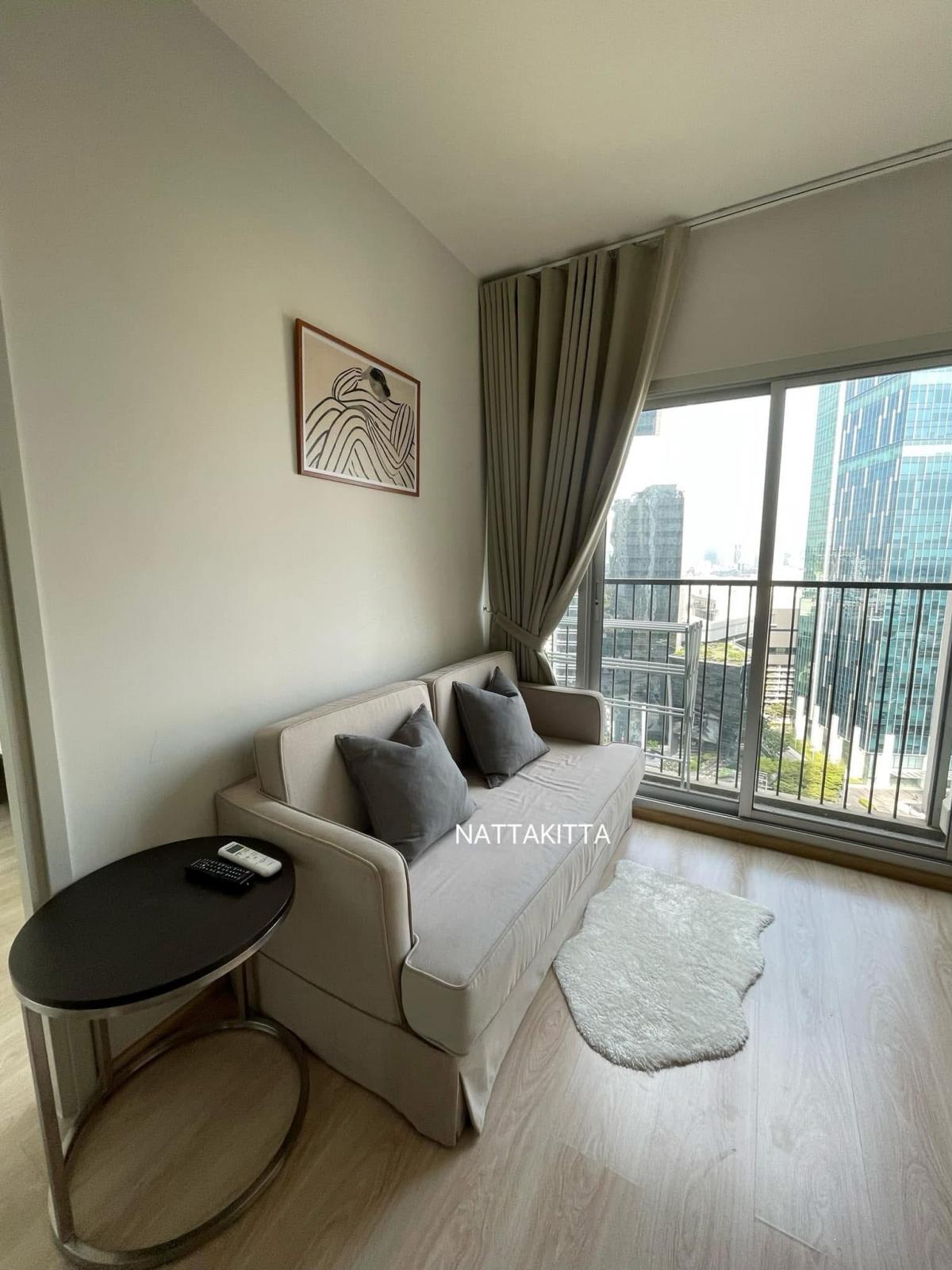 For RentCondoRatchadapisek, Huaikwang, Suttisan : Noble Revolve Ratchada 2 🔥For rent only 28,000 baht🔥 2 bedrooms, 1 bathroom, special plan, only 1 unit on the whole floor, high floor, the view in front of the project is not blocked, the room is ready to move in 25/2/68 📞Call now 065-5193596 Pan