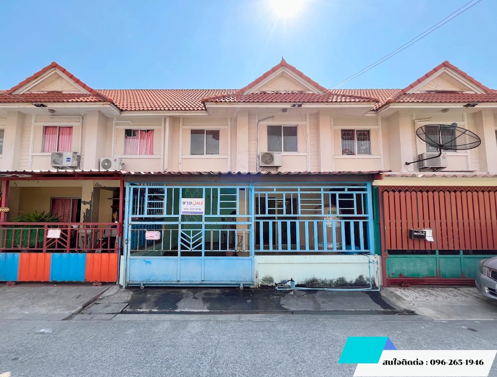 For SaleTownhouseLadkrabang, Suwannaphum Airport : For sale: 2-storey townhouse, Pruksa Phanali 36 ** Luang Phaeng - Lat Krabang location