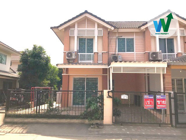 For SaleTownhouseVipawadee, Don Mueang, Lak Si : Townhouse for sale/rent, Pruksa Ville Village 36, near Rangsit University, corner house, 3 bedrooms, 2 bathrooms, 4 air conditioners, furnished