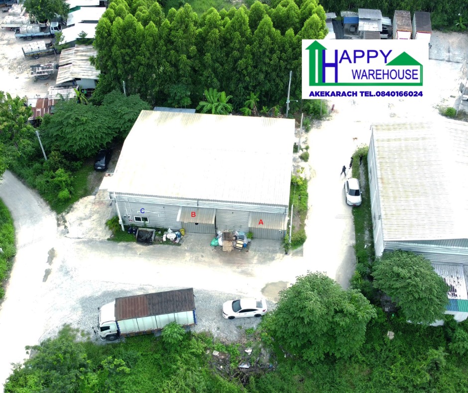 For RentWarehousePattaya, Bangsaen, Chonburi : Warehouse for rent, cheap price, 100 sq m, next to Amata Nakorn Industrial Estate, Don Hua Lo, Phan Thong, Chonburi, near the motorway, 3-phase electricity