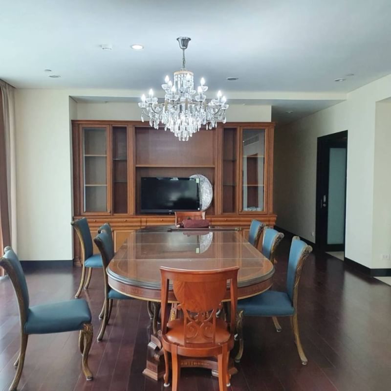 For RentCondoWitthayu, Chidlom, Langsuan, Ploenchit : Luxury condo for rent near BTS Chidlom🔥The Park Chidlom (3 bedrooms, 3 bathrooms, 329 sq m.) **200,000 THB/ month**