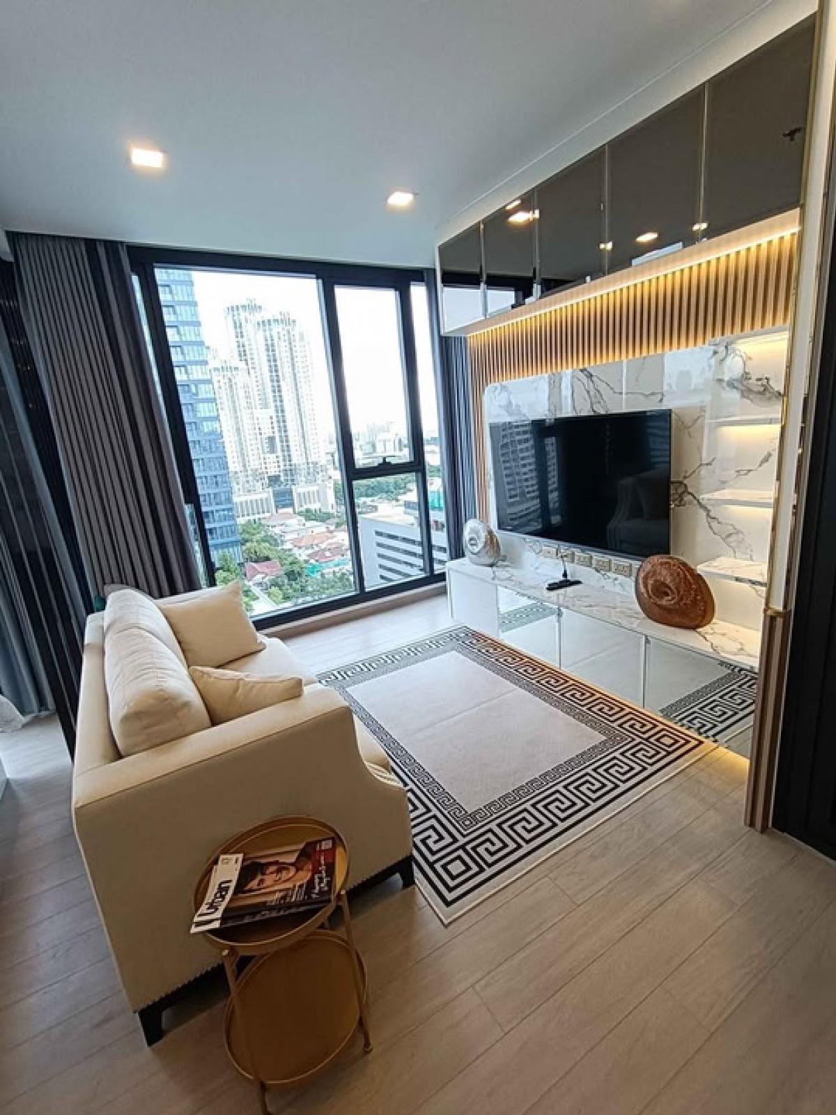 ให้เช่าคอนโดพระราม 9 เพชรบุรีตัดใหม่ RCA : [E0040] 🔥ONE 9 FIVE  CONDO FOR RENT