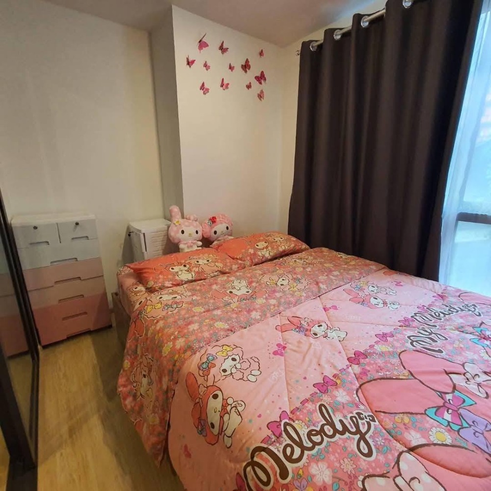 For RentCondoOnnut, Udomsuk : 🍀🔥FOR RENT>> The Excel Hideaway Sukhumvit 50>> Corner room, size 25.19 sq m., 2nd floor, Building D, garden view 🌳near BTS On Nut #LV-MO1230