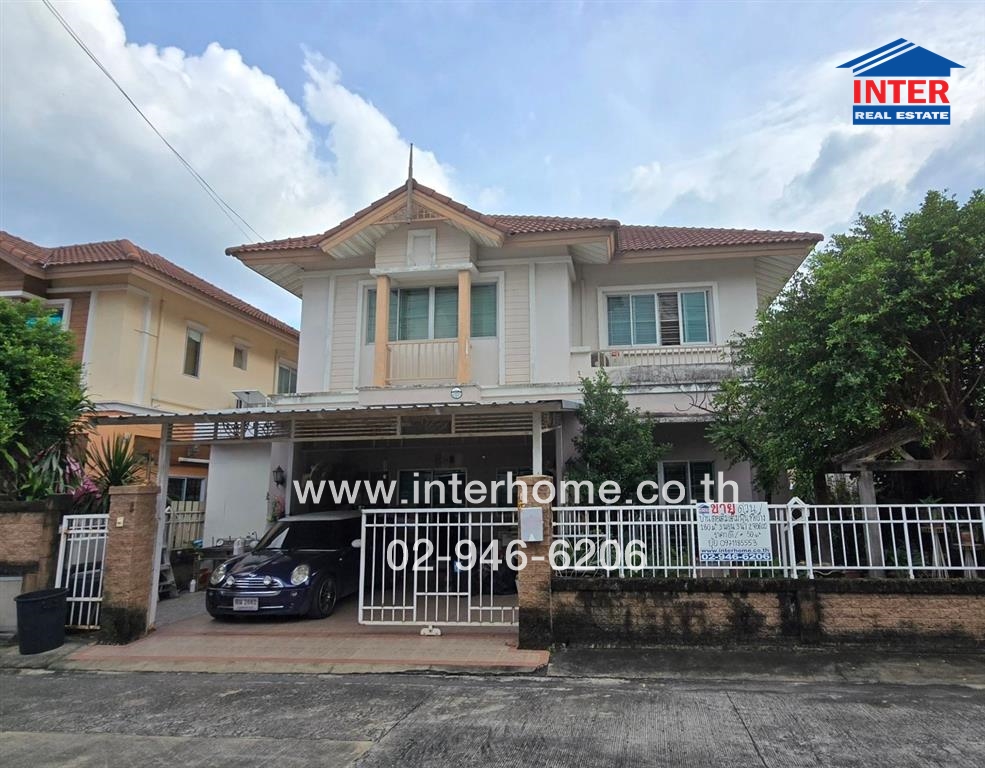 For SaleHousePathum Thani,Rangsit, Thammasat : 2-storey detached house, 50.2 sq w., The Northern Prime Village, Soi Khlong Luang 1, Rangsit-Nakhon Nayok Road 17, Phahonyothin Road, Khlong Luang, Pathum Thani