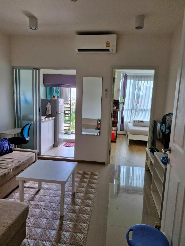 For SaleCondoRattanathibet, Sanambinna : Condo for sale U Delight Ratchaprarop, 9th floor, city view and garden view, newly renovated room, ready to move in, near MRT (700 m.) and in front of the condo, next to BTS Nonthaburi Government Center Station