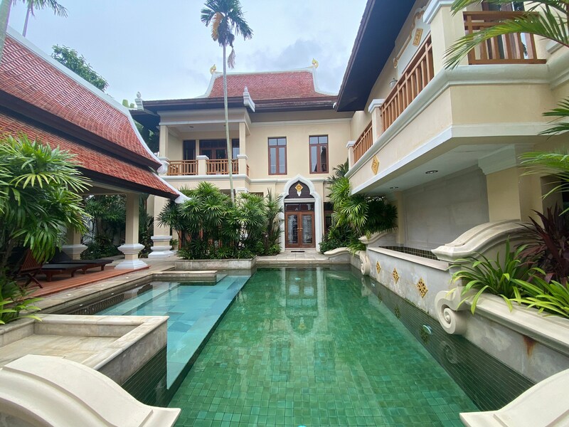 For SaleHousePattaya, Bangsaen, Chonburi : 2-storey pool villa in Na Jomtien area, only 26.9 million baht.