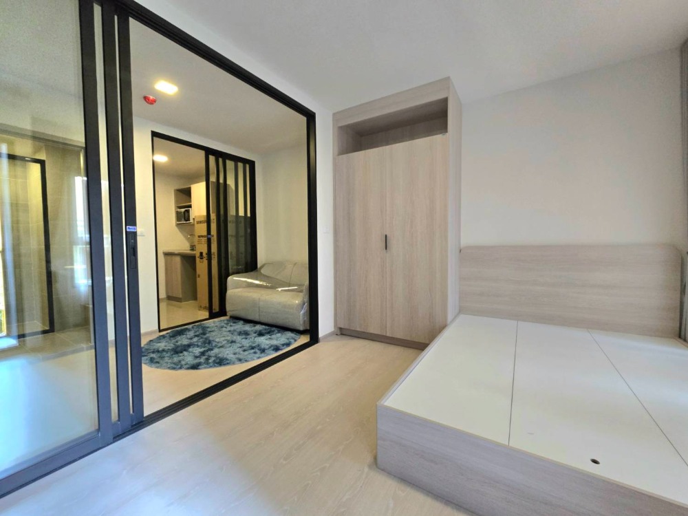 For RentCondoPathum Thani,Rangsit, Thammasat : New room for rent 🌟D CONDO Shine Rangsit🌟 #D Condo Shine Rangsit, opposite Thammasat University, brand new room, ready to move in, 10,000 baht/month.