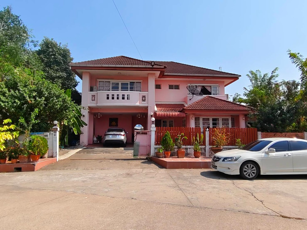 For SaleHouseMin Buri, Romklao : For sale cheap...single house, Flora Ville Village, Suwinthawong, corner house, airy, area 80.5 sq m.