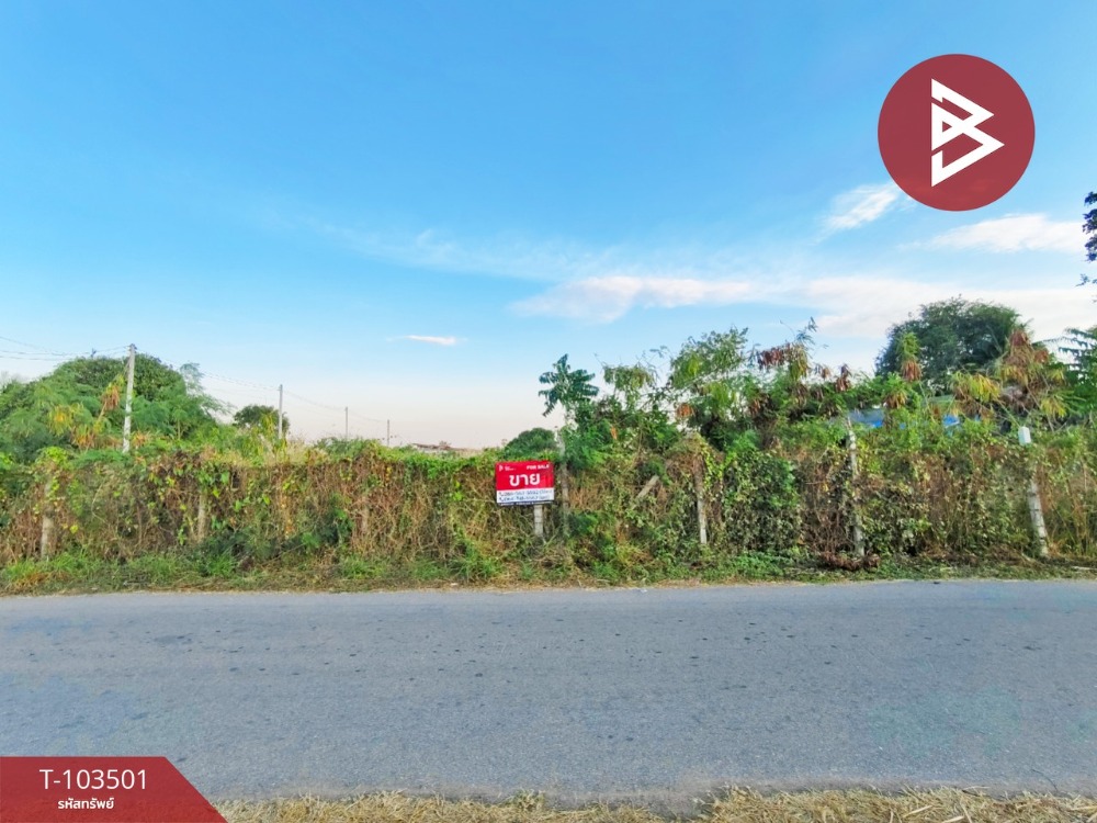 For SaleLandRatchaburi : Land for sale, corner plot, area 2 rai 9 square wa, Ban Pong, Ratchaburi, on 2 sides of the road, with fence