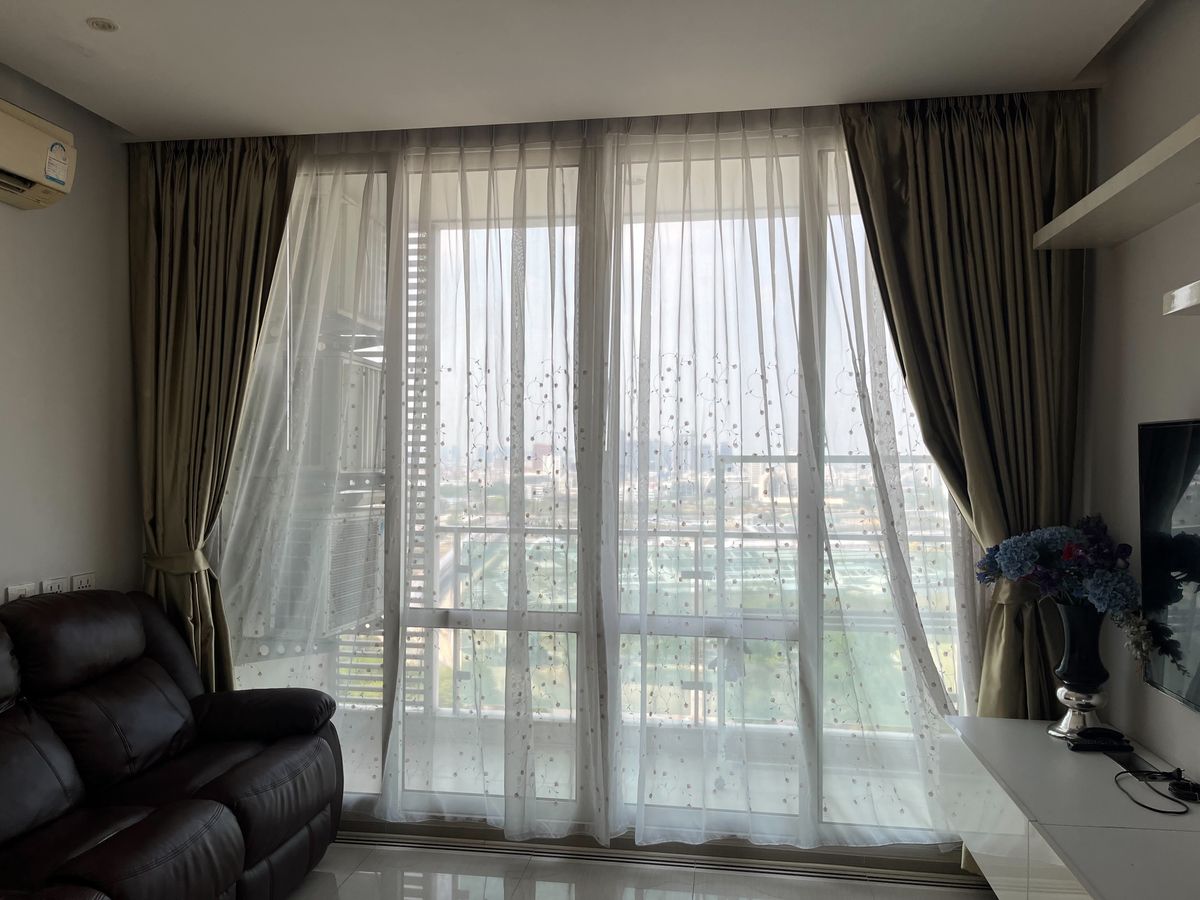 For RentCondoRama9, Petchburi, RCA : #The Condo for Rent, Rama 9 -1 Studio Room, area 30 sqm. Rental price 10,500 baht