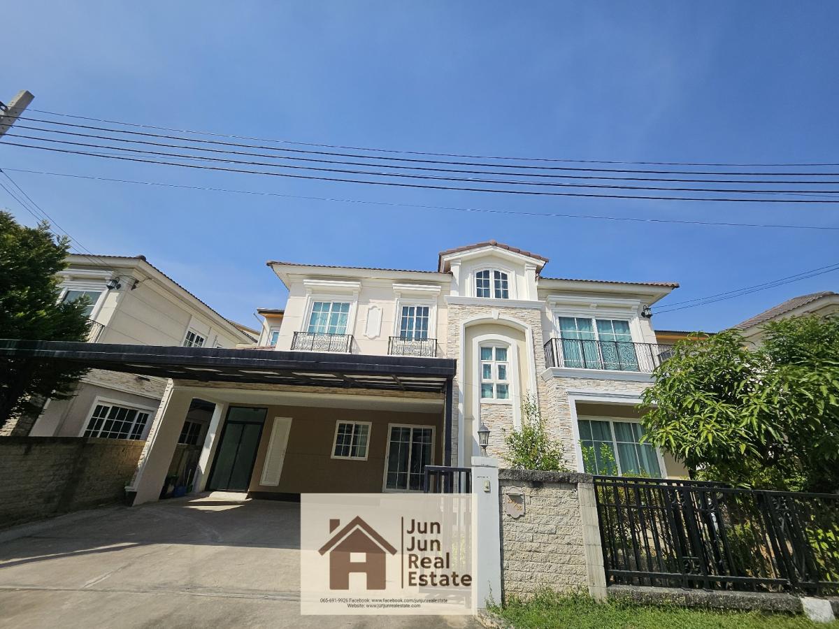 For RentHouseKaset Nawamin,Ladplakao : 💥 New, lifted back 60,000/month 💥 Grand Dio Lat Phrao Ladprao-Kaset Nawamin, 2-story detached house 💥 Fir+new electrical appliances, unpacking back box