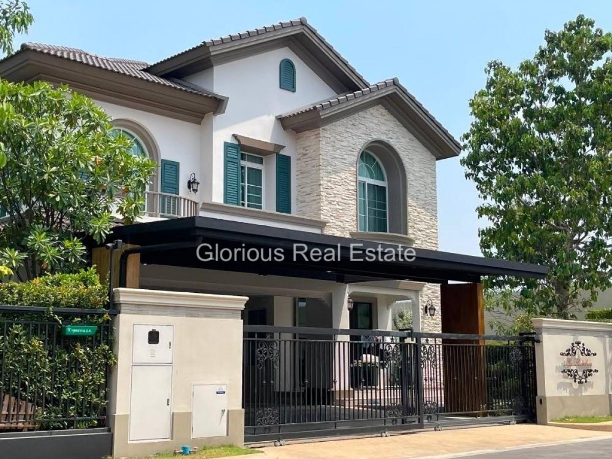 For RentHouseVipawadee, Don Mueang, Lak Si : 🔥Ready to move in, all nationalities welcome🔥Super Luxury (Nantawan Ramintra-Phahon Yothin 50) | Private corner house | Beautiful house number, house age only 1 year | Near Harrow, KPIS, Regent, Ruamrudee International School.