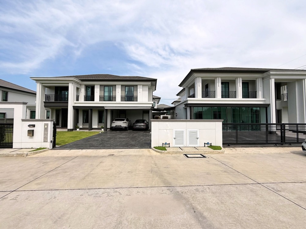 For SaleHousePathum Thani,Rangsit, Thammasat : For sale: 2-storey detached house, large house, Setthasiri Village, Bangkok - Pathum Thani, beautiful house, fully furnished, golf course view