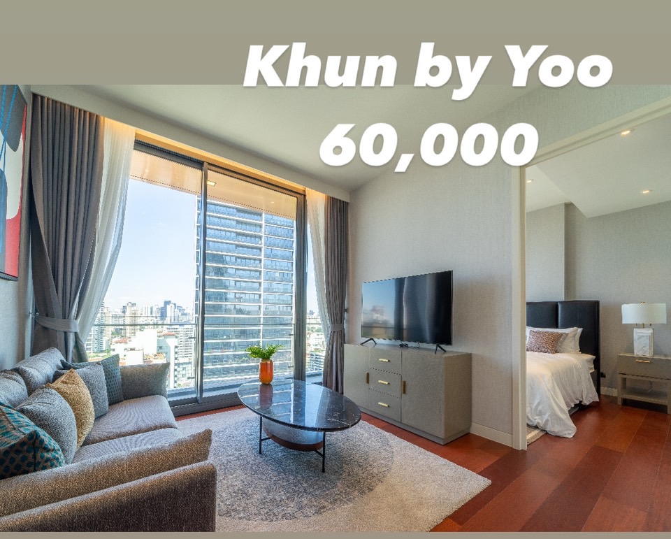 ให้เช่าคอนโดสุขุมวิท อโศก ทองหล่อ : KHUN HY YOO @ BTS Thonglor 60,000/month, Luxury condo from Sansiri ☎️Tel/Line: 094-162-4424