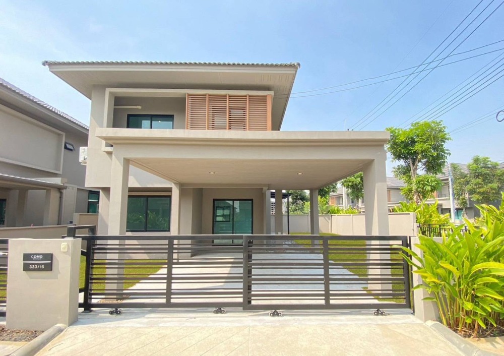 For RentHouseBangna, Bearing, Lasalle : [🔥For rent🔥] 2-storey luxury house, 3 bedrooms, 3 bathrooms @ Ariya Como Bangna **Near Mega-IKEA Bangna, new house, just transferred