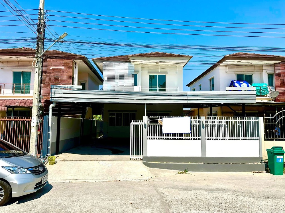 For RentHouseLadkrabang, Suwannaphum Airport : Renovated single house for rent, at the entrance of Khumklao Road, can register a company, near Suvarnabhumi Airport, Lat Krabang Industrial Estate