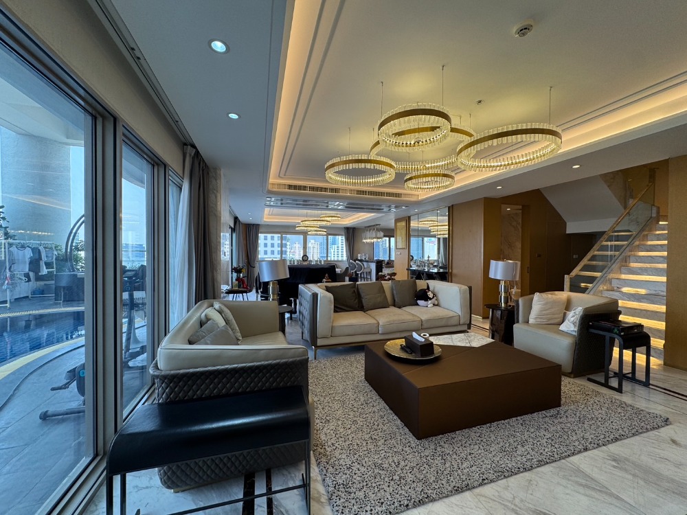 For SaleCondoSukhumvit, Asoke, Thonglor : 📢👇Living or investing in luxury duplex unit with private pool and panoramic city view , walking distance to Emporium