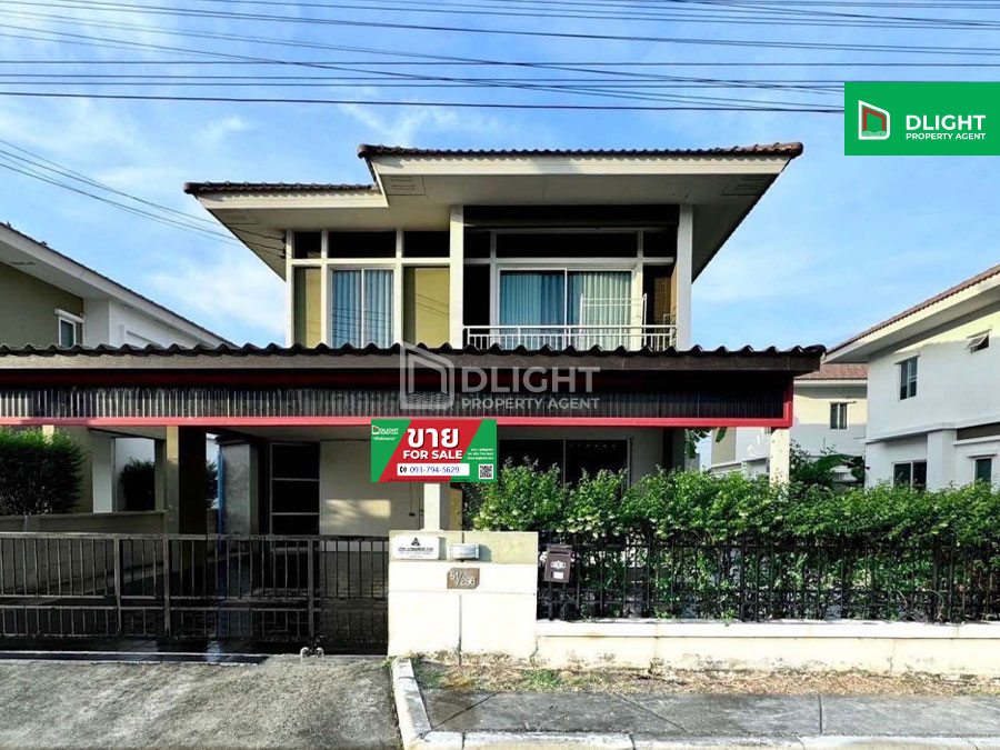 For SaleHousePathum Thani,Rangsit, Thammasat : Ready to move in house, modern style, renovated the whole house, in the heart of The Plant Rangsit-Khlong 5, area 56 sq m, 3 bedrooms, 2 bathrooms, parking for 2 cars, shady atmosphere, quiet, near the expressway, convenient transportation, only 3.45 mill