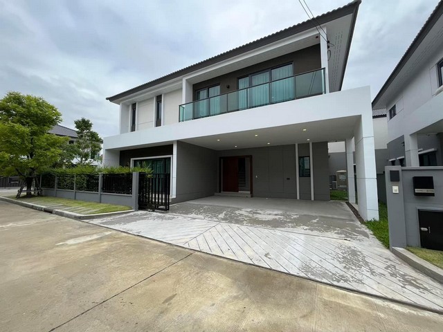 For RentHouseVipawadee, Don Mueang, Lak Si : HR2124 Single house for rent, corner house, Centro Vibhavadi project, fully furnished, near Harrow International School, Don Mueang Airport