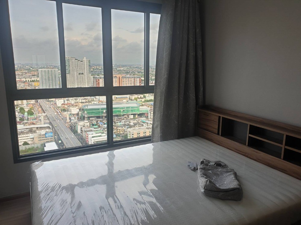 For RentCondoRamkhamhaeng, Hua Mak : TTH156 Condo for rent, The Tree Huamark Interchange, 31st floor, city view, 28.5 sq m., 1 bedroom, 1 bathroom, 15,000 baht, 064-959-8900