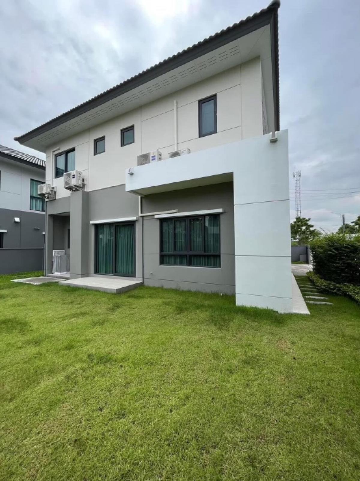 For RentHouseVipawadee, Don Mueang, Lak Si : 📢👇Single house corner plot in good compound , good security, near Donmuang airport, Harrow international school