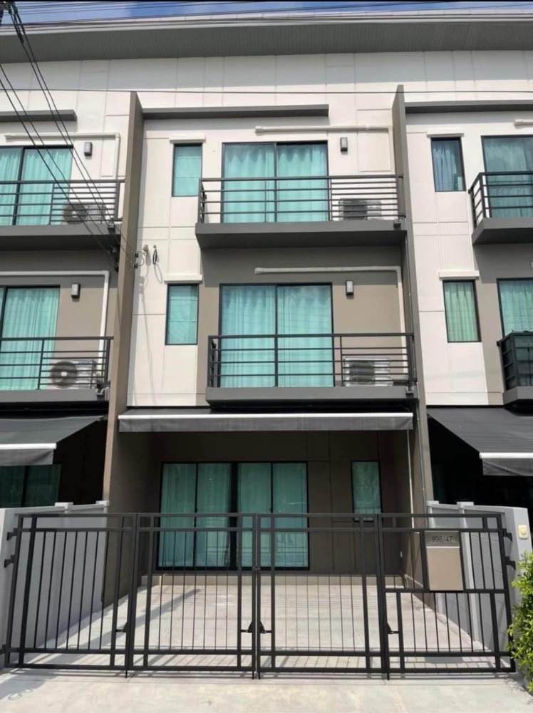 For RentTownhouseRama5, Ratchapruek, Bangkruai : Code C6608 for rent, for sale, 3-storey townhouse, Baan Klang Muang project, Ratchaphruek-Sathorn, furnished house, ready to move in