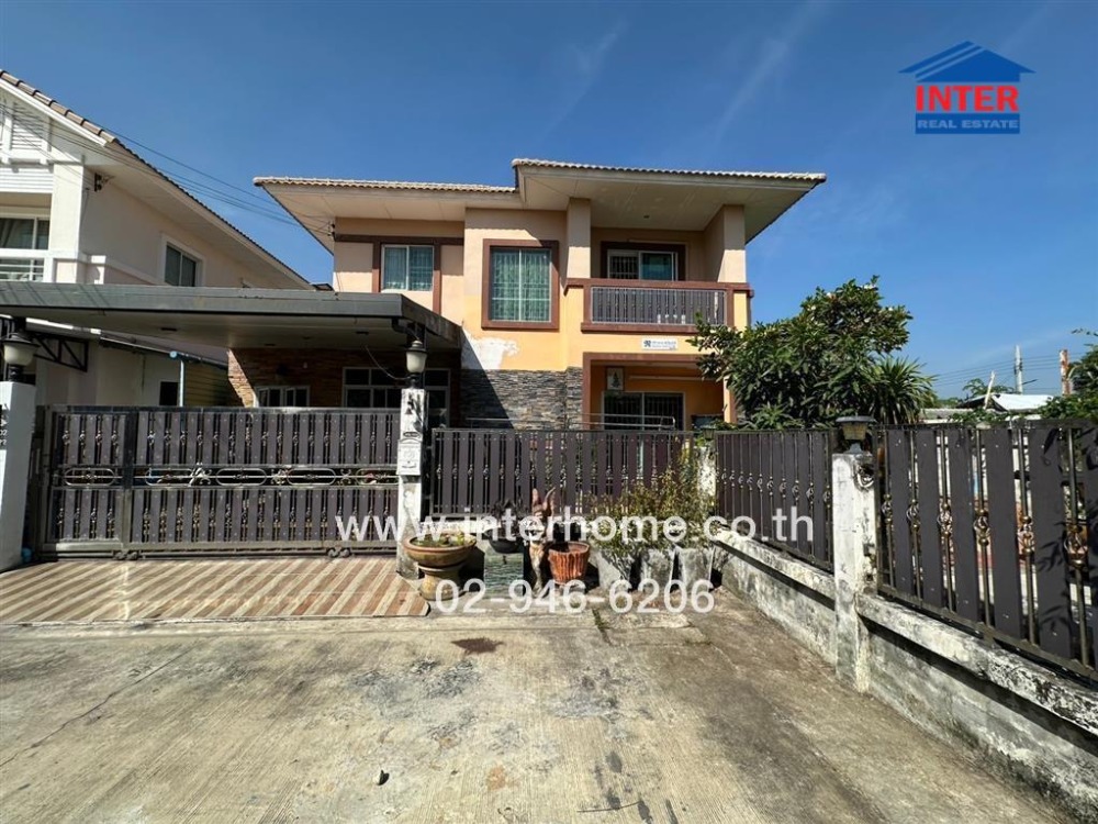 For SaleHouseNawamin, Ramindra : 2-storey detached house, 50.2 sq m., Lancio Village, Wongwaen-Ram Intra, Khlong Song Road, Khlong Sam Wa District, Bangkok