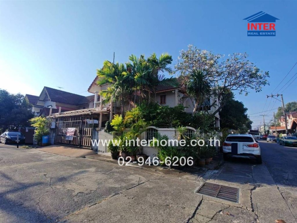 For SaleHouseNawamin, Ramindra : 2-storey detached house, 59 sq m., Sindhana Village, Nawamin 50, near Bun Niyom Santi Asoke Market, Soi Nawamin 50, Kaset-Nawamin Road, Bang Kapi District, Bangkok