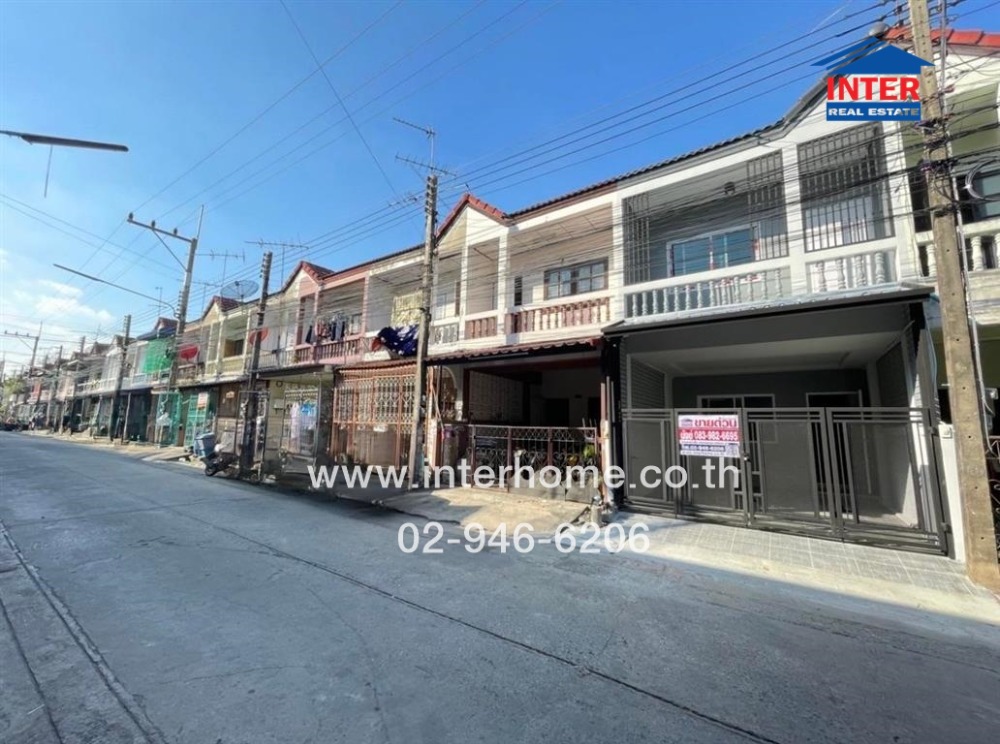 For SaleTownhousePathum Thani,Rangsit, Thammasat : 2-storey townhouse, 16 sq m, Air Villa Village, Lam Luk Ka Khlong 3, Soi Phianon, Lam Luk Ka Road, Rangsit-Nakhon Nayok Road, Lam Luk Ka, Pathum Thani