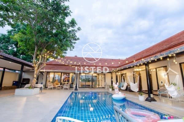 For SalePattaya, Bangsaen, Chonburi : 3 Bedrooms Pool Villa in Mabprachan for Sale