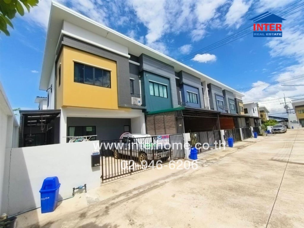 For SaleTownhomePathum Thani,Rangsit, Thammasat : 2-storey townhouse, 25.3 sq m, The Palet Village, Rangsit, Khlong Song, THE PALETTE, near Future Park Rangsit, Rangsit-Nakhon Nayok Road, Khlong Luang Road, Khlong Luang, Pathum Thani