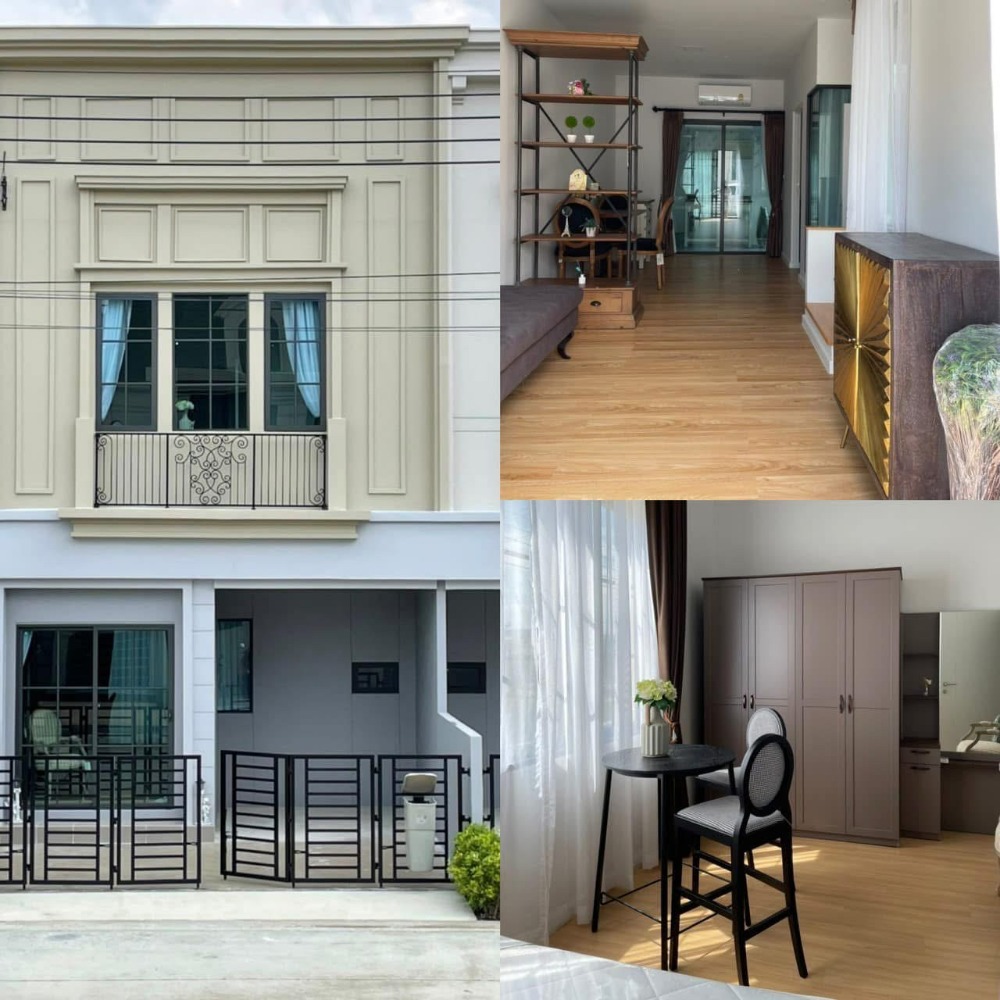 For RentTownhomeBangna, Bearing, Lasalle : Townhouse for rent, Siri Place, Mega Bangna, Bangna Km.5, near Mega Bangna, with furniture