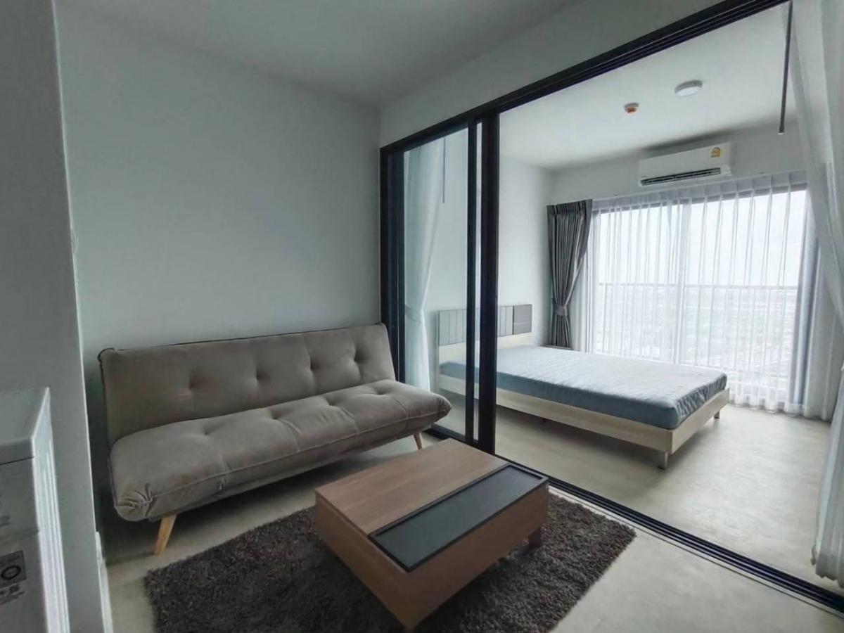 For RentCondoBangna, Bearing, Lasalle : A space Megan, 1 bedroom, 1 bathroom, Building A, size 28 sq m., rent 8000/month, contact: call/Line: 0636262722