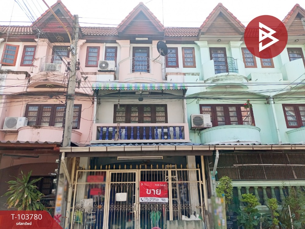 For SaleTownhouseMahachai Samut Sakhon : Townhouse for sale, Pongsirichai Village 1, Om Noi, Samut Sakhon